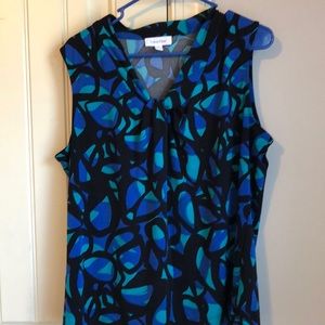 Multicolor sleeveless top